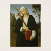 Katholieke Begrafenis Catharina van Siena Visitekaartje (Voorkant)