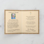 Katholieke begrafenis Dank u Jezus Prayer Kaart (Binnen)