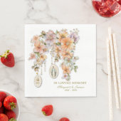 Katholieke begrafenis Floral Mary Memorial Servet (Insitu)