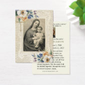 Katholieke begrafenis Floral Prayer Memorial Kaart (Bureau)