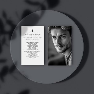 Katholieke Begrafenis Foto Gebed Kaart