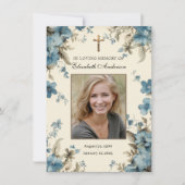 Katholieke begrafenis foto gedenkteken aankondiging (Voorkant)