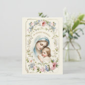 Katholieke begrafenis foto gedenkteken aankondiging (Staand voorkant)