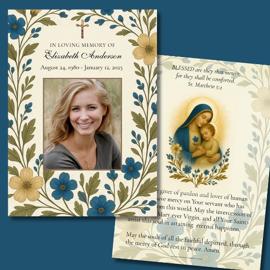 Katholieke begrafenis foto gedenkteken aankondiging