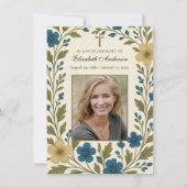 Katholieke begrafenis foto gedenkteken aankondiging (Voorkant)