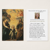 Katholieke Begrafenis Gebed Jezus Maria Jozef Visitekaartje (Voorkant /achterkant)