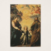 Katholieke Begrafenis Gebed Jezus Maria Jozef Visitekaartje (Voorkant)