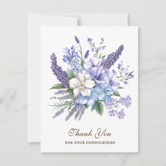 Katholieke begrafenis gedenkteken Bloemenkruis Bedankkaart (Voorkant)