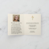 Katholieke Begrafenis Gezegende Maria Dank u Notitiekaartje (Binnen)