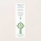 Katholieke begrafenis Iers Gebed Heilige Kaart Mem Visitekaartje (Buitenkant ongevouwen)