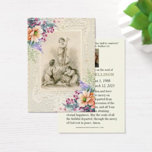 Katholieke begrafenis Jesus Prayer Memorial Kaart (Bureau)