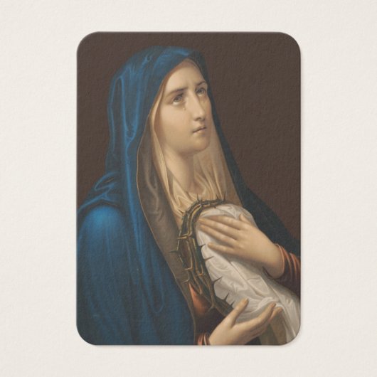 Katholieke begrafenis Maagd Mary Heilige Kaart (Voorkant)