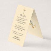 Katholieke begrafenis Maagd Mary Prayer Heilige Ka Visitekaartje (Achterkant)