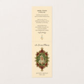 Katholieke begrafenis Maagd Mary Prayer Heilige Ka Visitekaartje (Buitenkant ongevouwen)