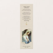 Katholieke begrafenis Maagd Mary Prayer Heilige Ka Visitekaartje (Buitenkant ongevouwen)