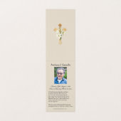 Katholieke begrafenis Maagd Mary Prayer Heilige Ka Visitekaartje (Binnenkant ongevouwen)