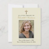 Katholieke Begrafenis Maria Jezus Religieus Gebed Aankondiging (Voorkant)