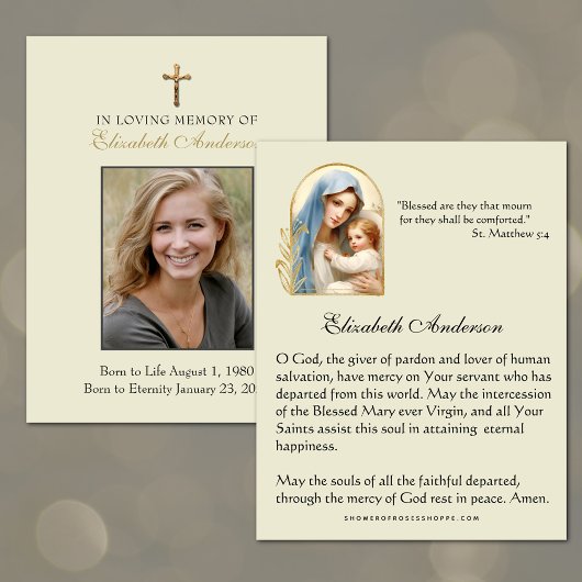 Katholieke Begrafenis Maria Jezus Religieus Gebed Aankondiging