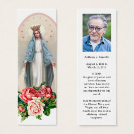 Katholieke begrafenis Memorial Prayer Heilige Boek Mini Visitekaartjes