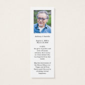Katholieke begrafenis Memorial Prayer Heilige Boek Mini Visitekaartjes (Achterkant)