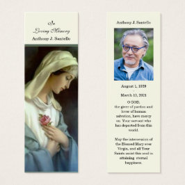 Katholieke begrafenis Memorial Prayer Heilige Boek Mini Visitekaartjes