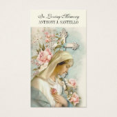 Katholieke begrafenis Memorial Prayer Heilige Boek Visitekaartje (Voorkant)