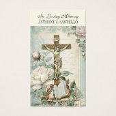 Katholieke begrafenis Memorial Prayer Heilige Boek Visitekaartje (Voorkant)