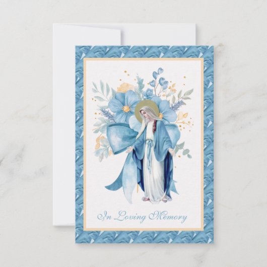 Katholieke begrafenis Memorial Prayer Notitiekaartje (Voorkant)