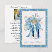 Katholieke begrafenis Memorial Prayer Notitiekaartje (Voorkant / Achterkant)