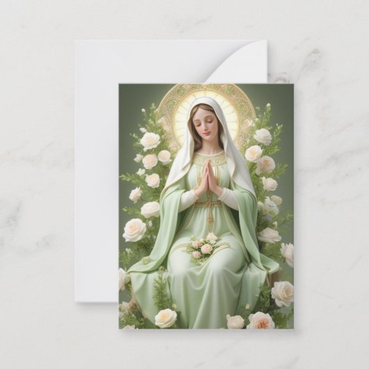 Katholieke begrafenis Memorial Prayer Notitiekaartje (Voorkant)