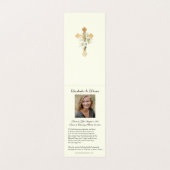 Katholieke begrafenis Memorial Prayer Visitekaartje (Binnenkant ongevouwen)