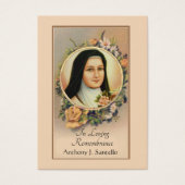 Katholieke begrafenis Memorial Prayer Visitekaartje (Voorkant)