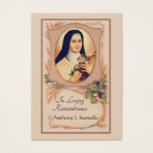 Katholieke begrafenis Memorial Prayer Visitekaartje (Voorkant)