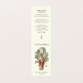 Katholieke begrafenis Memorial Prayer Visitekaartje (Buitenkant ongevouwen)