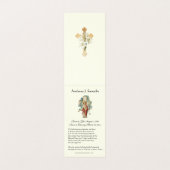 Katholieke begrafenis Memorial Prayer Visitekaartje (Binnenkant ongevouwen)