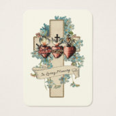 Katholieke begrafenis Memorial Prayer Visitekaartje (Voorkant)