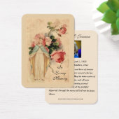 Katholieke begrafenis Memorial Prayer Visitekaartje (Bureau)