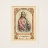 Katholieke begrafenis Memorial Prayer Visitekaartje (Voorkant)