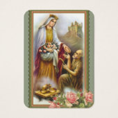 Katholieke begrafenis Memorial Prayer Visitekaartje (Voorkant)