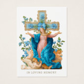 Katholieke begrafenis Memorial Prayer Visitekaartje (Voorkant)