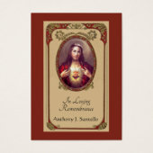 Katholieke begrafenis Memorial Prayer Visitekaartje (Voorkant)