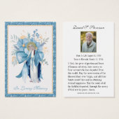 Katholieke begrafenis Memorial Prayer Visitekaartje (Voorkant /achterkant)