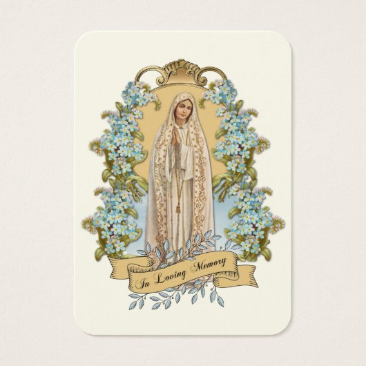 Katholieke begrafenis Memorial Prayer Visitekaartje (Voorkant)