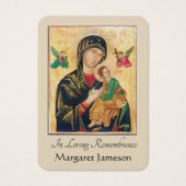 Katholieke begrafenis Memorial Prayer Visitekaartje (Voorkant)