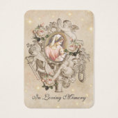 Katholieke begrafenis Memorial Prayer Visitekaartje (Voorkant)