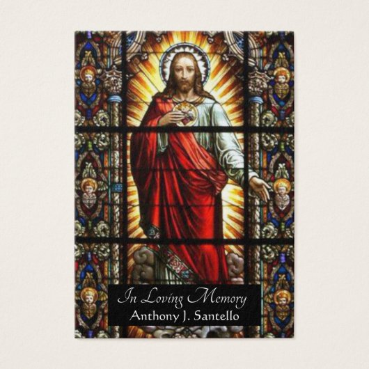 Katholieke begrafenis Memorial Prayer Visitekaartje (Voorkant)