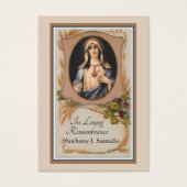 Katholieke begrafenis Memorial Prayer Visitekaartje (Voorkant)