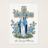 Katholieke begrafenis Memorial Prayer Visitekaartje (Voorkant)