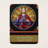 Katholieke begrafenis Memorial Prayer Visitekaartje (Voorkant)