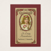 Katholieke begrafenis Memorial Prayer Visitekaartje (Voorkant)